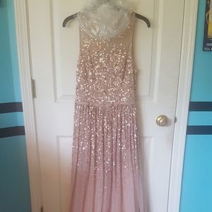 jenny packham rose gold dress